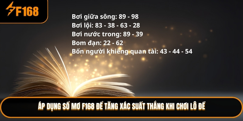 Áp Dụng Sổ Mơ F168 Để Tăng Xác Suất Thắng Khi Chơi Lô Đề